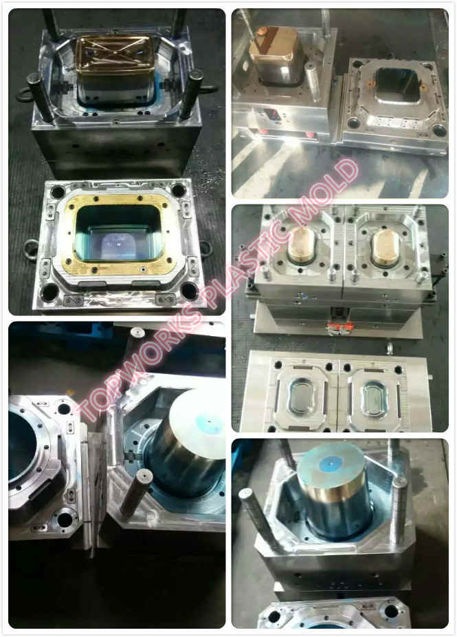 Plastic Bucket Mold, thin wall container mould 9