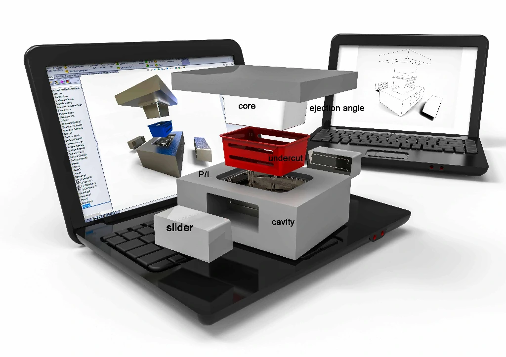 new plastic molding part devolpment:process,timing and shipment 1 plastic mold structurer with undercut